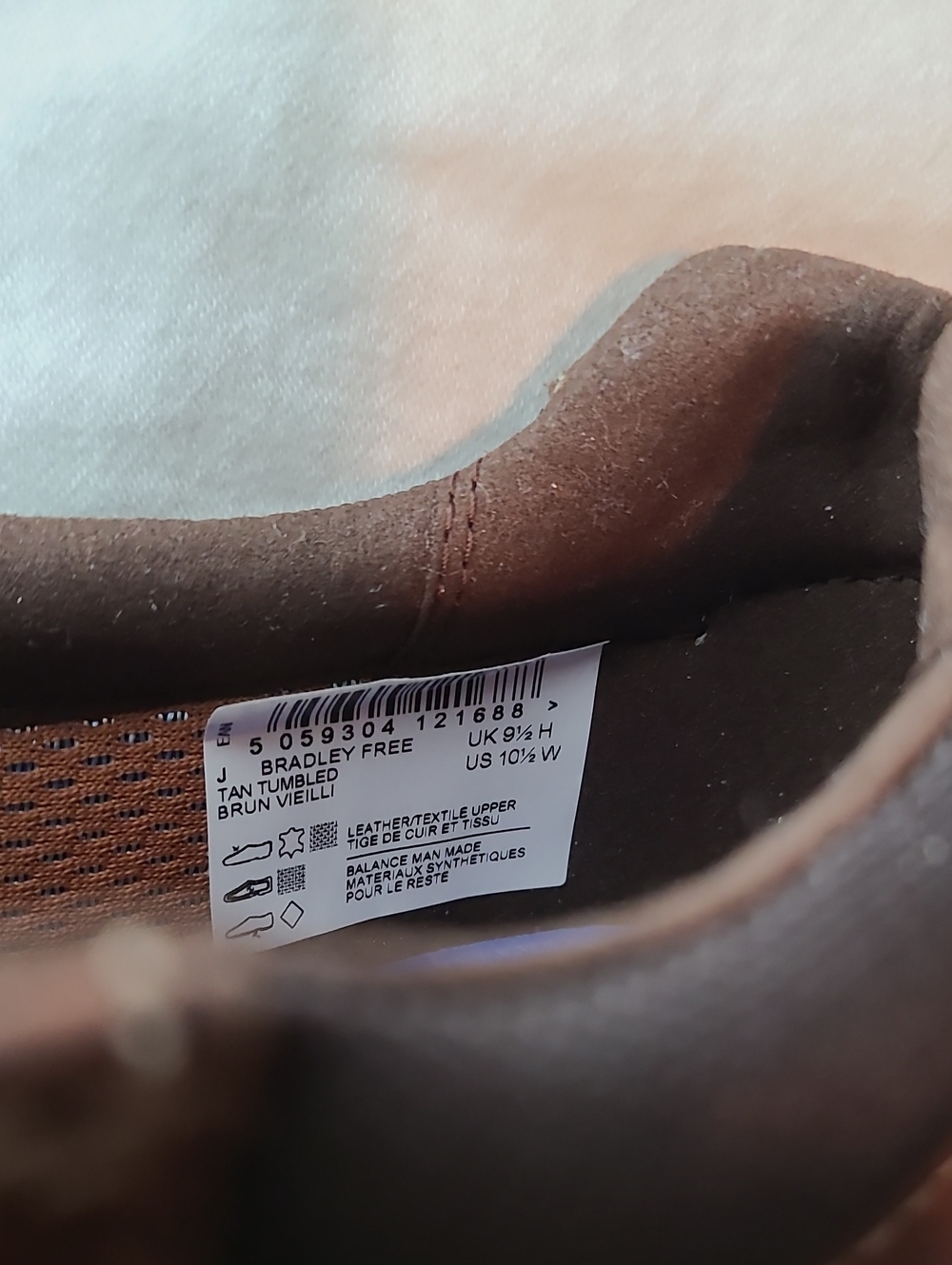 Clarks Extreme Comfort Bradley Free, Tan Slip on Size 10-1/2W Slip-On Loafer - Picture 9 of 16